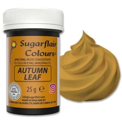 Image of Sugarflair Spectral Autumn Leaf Food Colouring Paste, Highly Concentrated for Buttercream, Sugar Royal Icing, Cake Mixes and More! Vibrant Colour Dye 25g