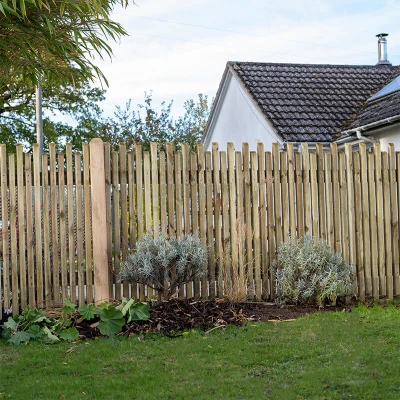 Image of Forest 6&#039; x 3&#039; Pressure Treated Contemporary Picket Fence Panel (1.83m 0.9m)