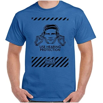 Image of Factory Records Use Hearing Protection Mens T Shirt Fac51 Order The Hacienda Blue