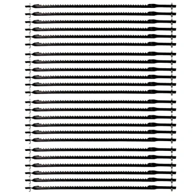 Image of Side Cutting Scroll Saw Blades Pin End 100 mm 24 Pack 15 TPI Compatible With Newest Dremel Moto MS20 01 MS51 MS52 MS53