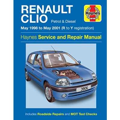 Image of Renault Clio Petrol &amp; Diesel (May 98 May 01) Haynes Repair Manual (Paperback)