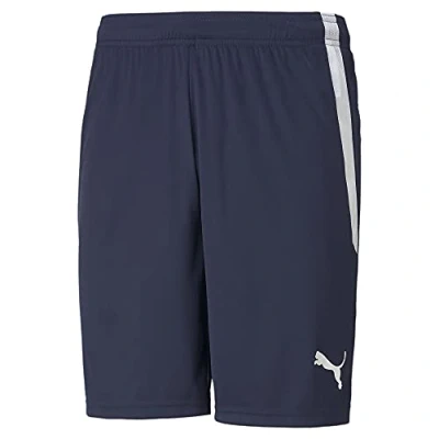 Image of puma Men&#039;s Teamliga Shorts, Peacoat White, L UK