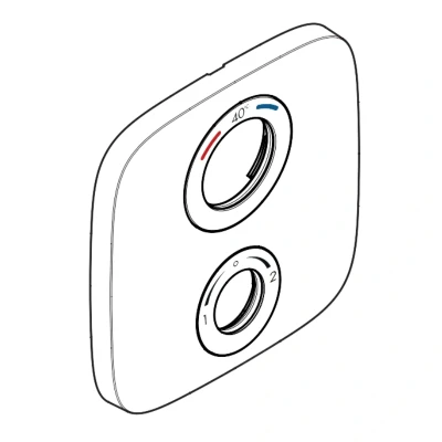 Image of hansgrohe Escutcheon For Exchanged Connections 155mm (92564000)