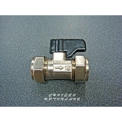 Image of 15MM Lever Thumb Turn Chrome BOLOFIX Isolation Service Valve C X
