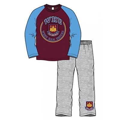 Image of Official WEST HAM UNITED FC kids pyjamas size 5/6 years Multicolor