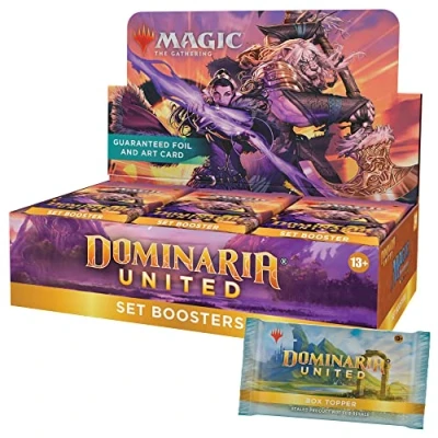 Image of Magic: The Gathering Dominaria United Set Booster Box 30 Packs + Topper Card (361 Magic Cards)