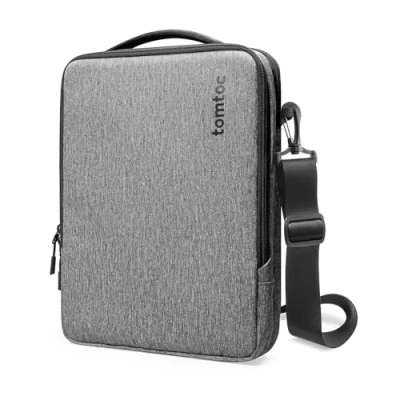 Image of tomtoc 360 Protective Laptop Shoulder Bag for 13 14 Inch MacBook Air/Pro M4/M3/M2/M1, iPad Pro M4/iPad Air M2/12.9 Pro, 13.8 Surface Pro/Laptop, Copilot+ PC, Water resistant Case