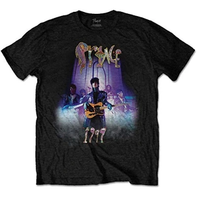 Image of Paradiso Clothing Prince 1999 Print Tshirt, Women&#039;s, Size: Small, Black