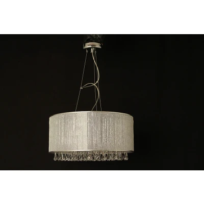 Image of Tilly Crystal Chrome Pendant Ceiling Light