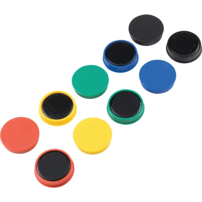 Image of Offis 35MM Whiteboard Magnets Assorted Colours (Pack 10)