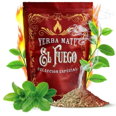 Image of El Fuego Elaborada 0,5kg Strongly stimulating yerba mate from Paraguay Paraguayan with twigs and dust Smoky 500g