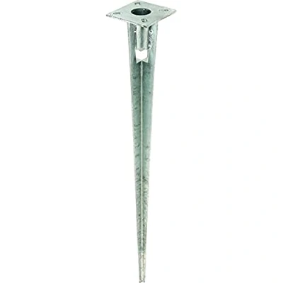 Image of Alberts 658670 Impact Ground Sleeve for Steel Tube Fence Posts Hot Dip Galvanised Length 750 mm Post Diameter 38