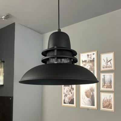 Image of bamyum Hanging Lamp Lighthouse Pendant Orange Ø34 cm Vintage Can Be Used as Living Room Kitchen Bedroom and Children&#039;s E27 Socket