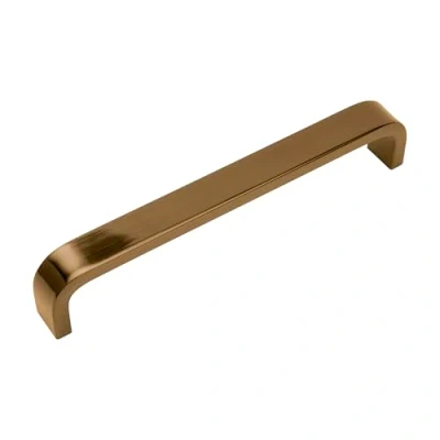 Image of Decoranddecor Sable D Shaped Aluminium Kitchen Cabinet Pull Handles (192mm Hole Center, Antique Copper)