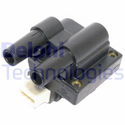 Image of CE20047 Ignition coil DELPHI 12B1 3 pin Connector 12V Type SAE RENAULT: CLIO 2, Kangoo I