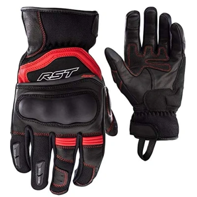 Image of RST Urban Air 3 Mesh Vented CE Mens Motorcycle Gloves (Black, Red, M)