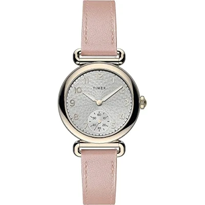 Image of Timex Womens Analogue Quartz Watch with Leather Strap TW2T88400