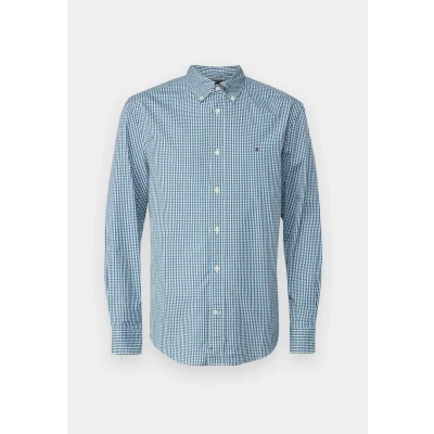 Image of Tommy Hilfiger FLEX Gingham Shirt Shirt, Men&#039;s, Size: Small, Nouveau green