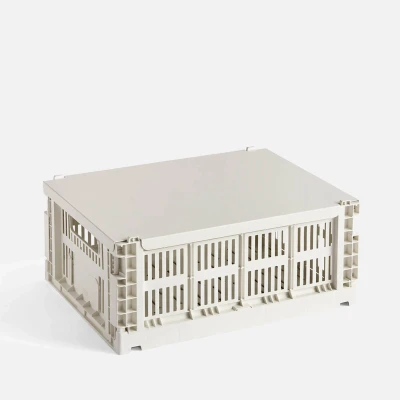 Image of HAY Colour Crate Lid Medium Off White