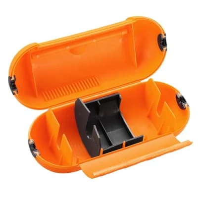 Image of Masterplug SPTO MS Splash Proof Outdoor and Indoor Plug Socket Cover, 21 x 8.5 cm, Orange