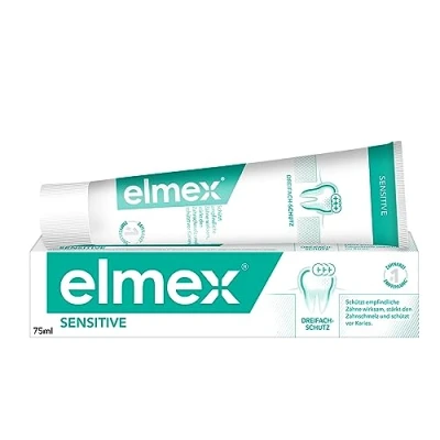 Image of Elmex Sensitive Toothpaste Tube, Herbal, 0.08 kg