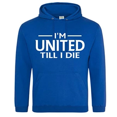 Image of Amelia Gould Apparel United Till I DIE Premium Mens Hoodie XX Large Blue