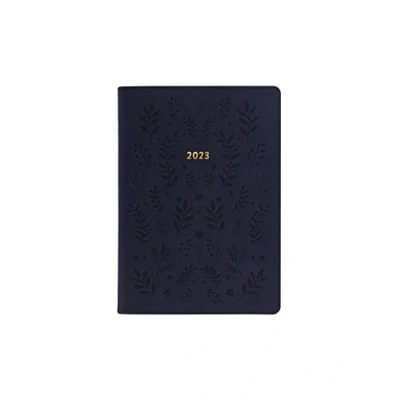Image of Letts of London Woodland A6 week to view 2023 diary navy 23 082171
