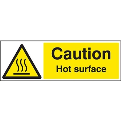 Image of Warning Signs Caution hot surface Rigid Plastic