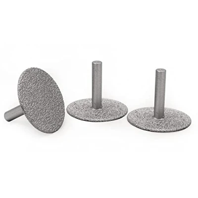 Image of SHDIATOOL Vacuum brazed Diamond Discs 3pcs Dia 50mm with 8mm Shank for Cutting Grinding and Engraving Mini Saw Blade