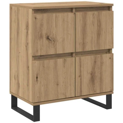 Image of Sideboard with Storage Door Brown 60 x 35 70 cm Engineered wood vidaXL