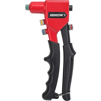 Image of Arrow RT188M One Handed Pop Rivet Gun, Manual Riveter for Metal, Fabric, Leather, and Auto Repair, Uses 3/32 Inch, 1/8 5/32 3/16 Inch Blind Rivets