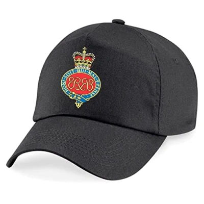 Image of PSave Grenadier Guards Insignia Embroidered Baseball Cap British Army Military Embroidery (Black)