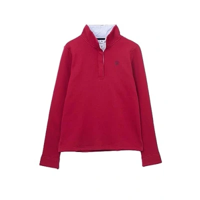 Image of LightHouse Womens Haven Sweatshirt Ladies Warm Popper Detail Cotton Top Maroon 10