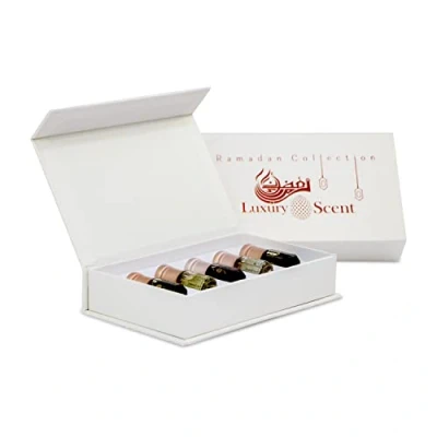 Image of Ramadan Perfume Oil Collection 5 X 3ML Oud Musk Amber Floral Incense Attar Fragrance by Luxury Scent