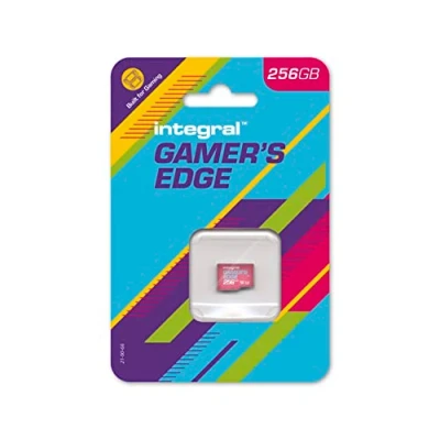 Image of Integral 256GB Gamer&#039;s Edge Micro SD Card for The Nintendo Switch Load &amp; Save Games Fast, Store Games, DLC Data, Built Switch, Lite OLED To Give You