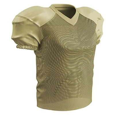 Image of CHAMPRO Time Out Polyester Practice Football Jersey Orange