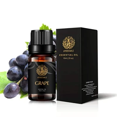 Image of Aromatherapy Grape Essential Oil for Humidifier, Scented Diffuser, Therapeutic Grade Fragrance Kit Home, 10ml Soap Making