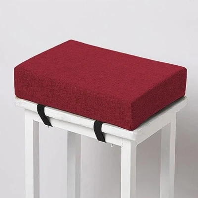 Image of Chair Seat Cushions Non slip Dining Pads Cushions,Long Stool Washable for Home Garden Office Indoor (30x40x3cm,Red)