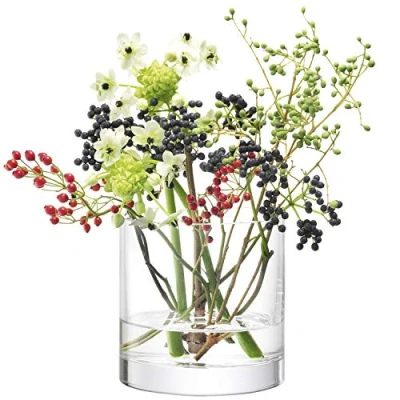 Image of LSA International Column Vase/Candleholder H12 x Ø12cm Clear