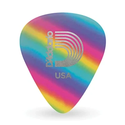 Image of Planet Waves 1CRB4 10 Medium Rainbow Celluloid Guitar Picks (Pack of 10)