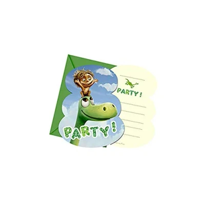 Image of Unique Party 72219 The Good Dinosaur Invitations, Pack of 6