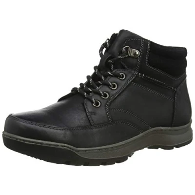 Image of Hush Puppies Men&#039;s Grover Ankle Boot, Black, 11 UK