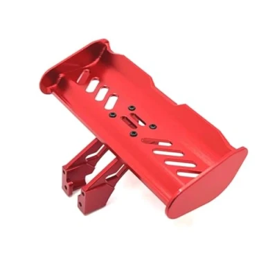 Image of GTVNPOA RC Upgrade Parts For Wltoys 144001 144010 144016 124007 124008 124017 124019 Rlaarlo 14001R 14001T 14001B 14015 AM X12 Car Metal Tail Wing Parts(Red)