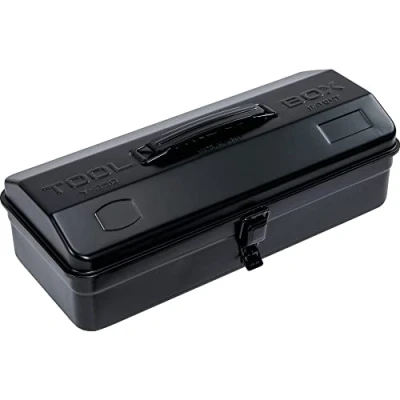Image of トラスコ中山(TRUSCO) Trusco Nakayama Y 280MBK Angle Tool Box, 11.8 x 6.5 4.8 inches (304 164 123 cm), Matte Black