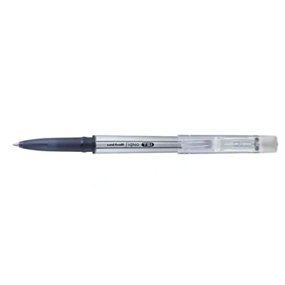 Image of uni ball 153544030 UF 220 Signo TSI Erasable Rollerball Pens, Black Ink, Medium Nib, Pack of 3