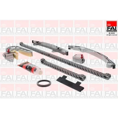 Image of 130283TU0A, 130286N200, 130286N20A, 150416N215 Timing chain Kit FAI AutoParts TCK31WO without gears, with gaskets/seals Simplex, Low noise