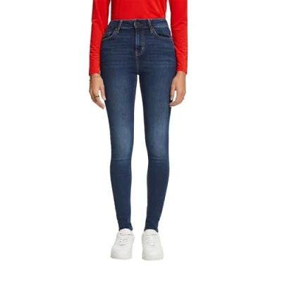 Image of ESPRIT Women&#039;s 993ee1b377 Jeans, 901/Blue Dark Wash, 29W x 34L