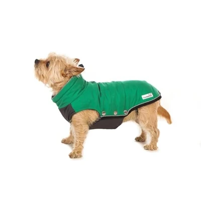 Image of Doodlebone Dog Puffer Jacket (Forest, 1 2)