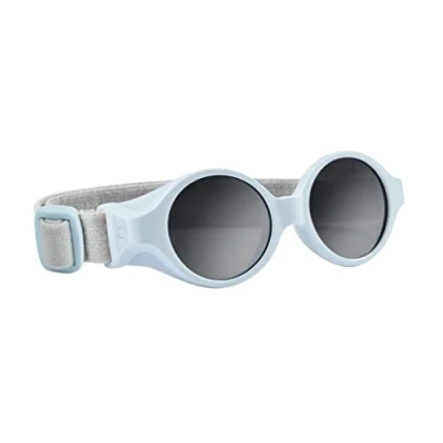 Image of BEABA, Sunglasses for babies 0 9 months, 100% UV Protection CAT 4, Side Protection, Optimal Comfort, Adjustable elastic headband, Pearl Blue