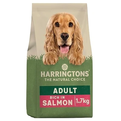 Image of Harringtons Complete Dry Adult Dog Food Salmon &amp; Potato 1.7kg (Pack of 4) Made with All Natural Ingredients